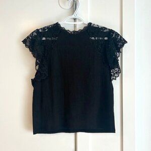 Zara Lace Shoulders Blouse